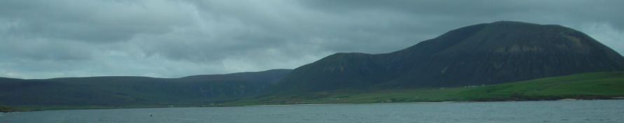 Hoy looking a bit broody from the ferry